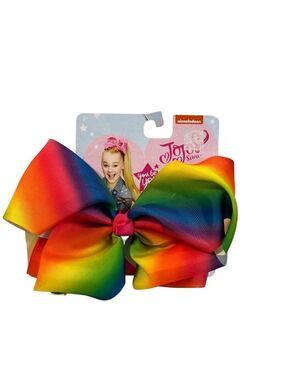 JoJo Siwa Signature Rainbow Hair Bow 7" Large Cheer Accessory Girl Gift